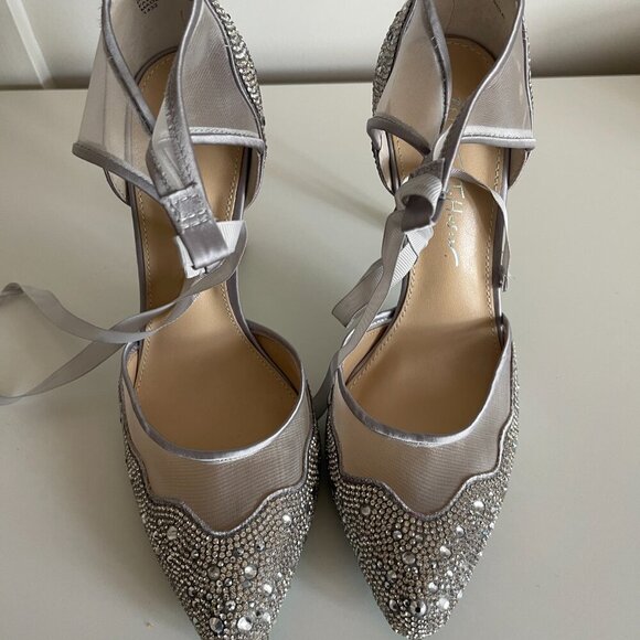 Betsey Johnson Iris Sparkly Shoes rhinestone pumps 8 - Picture 5 of 13
